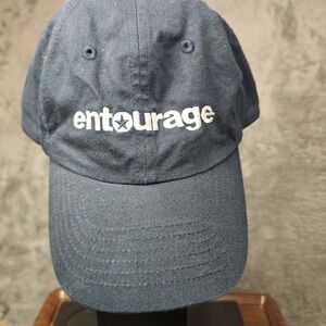 HBO Entourage Hat Men OSFA Black Embroidered Promo Dad Cap Adjustable